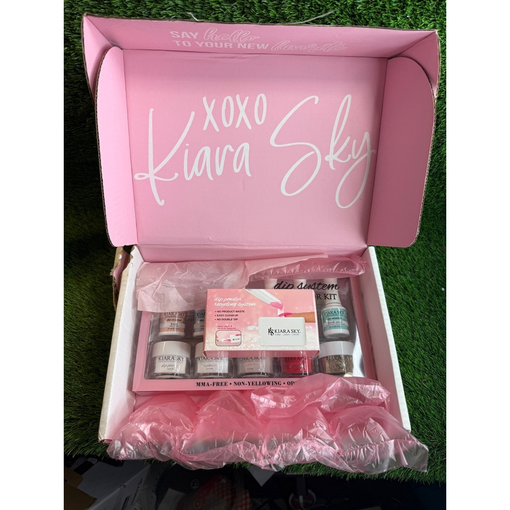Kiara‎ Sky Dip System Color Starter Kit Professional Nail Dip Powder Set